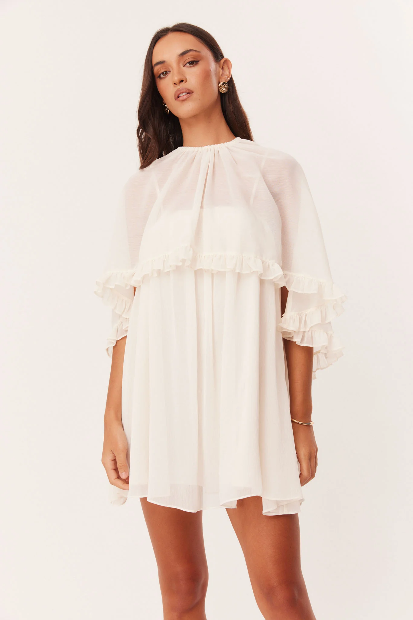 LAURIE CAPE MINI DRESS - Image 4