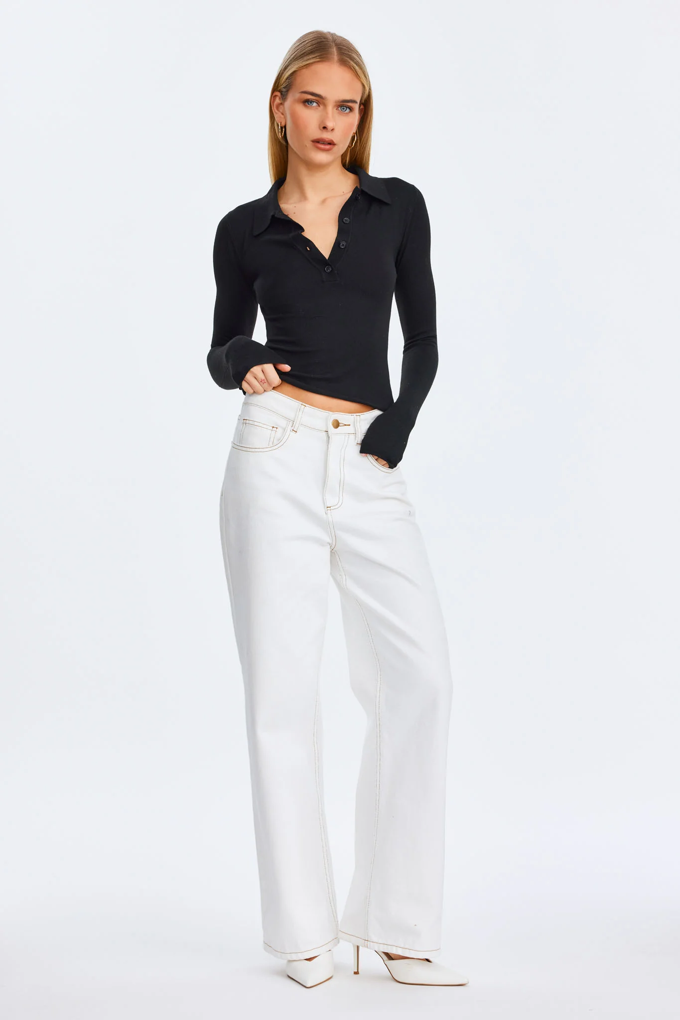 VEDA LONG SLEEVE TOP - Image 4